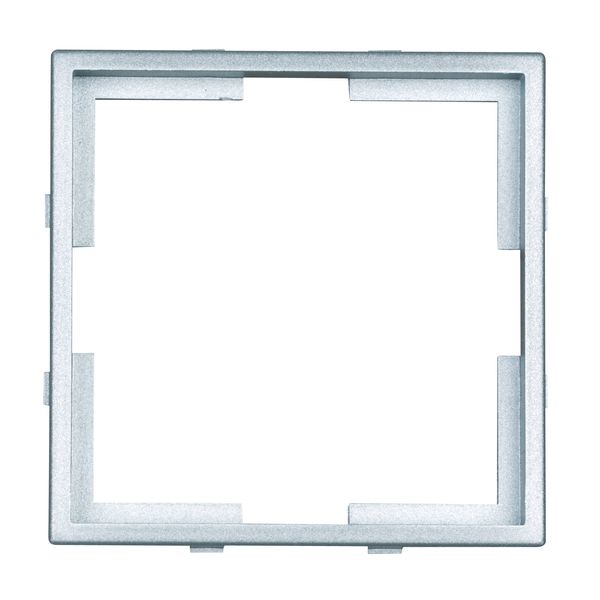 Adapter frame 55x55mm to 50x50mm, silver, 1 PU = 5 pieces image 1