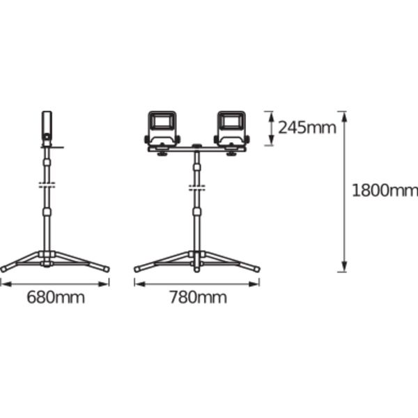 WORKLIGHTS - TRIPOD 2x50W 4000K image 11