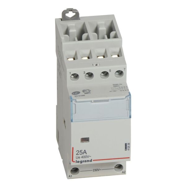 Power contactor CX³ - with 230 V~ coll - 4P - 400 V~ - 25 A - 4 N/C image 2