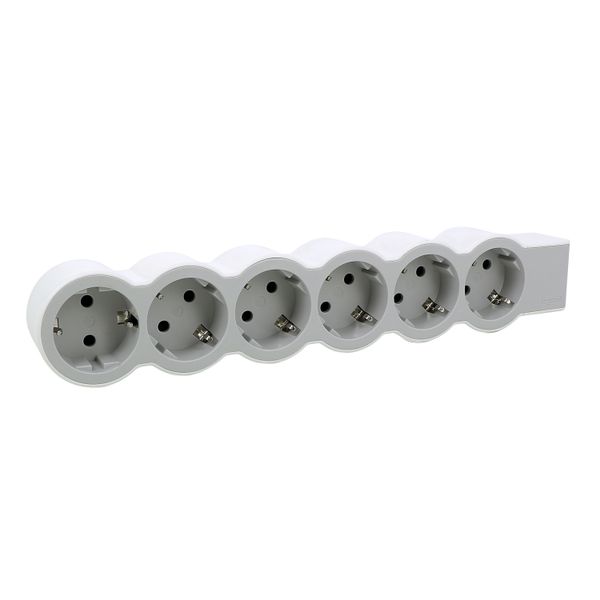 MOES STD SCH 6X2P+E WITHOUT CABLE WHITE/GREY image 6