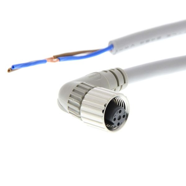 Sensor cable, M12 right-angle socket (female), 4-poles, 2-wires (3 - 4 image 1