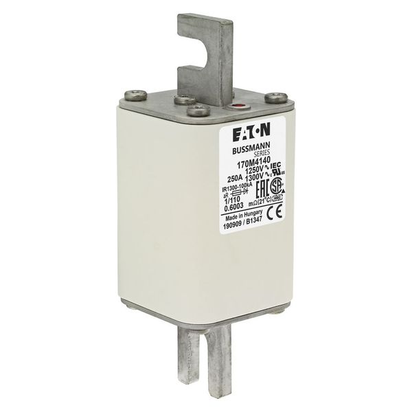 Fuse-link, high speed, 250 A, AC 1250 V, size 1, 53 x 66 x 138 mm, aR, DIN, IEC, single indicator image 16