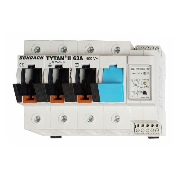 TYTAN, 3-pole+N, 63A, D02 + fuse monitoring image 1