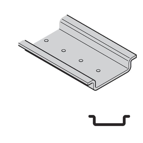 NON DRILLED DIN RAIL OMEGA TYPE 35X7,5 image 1