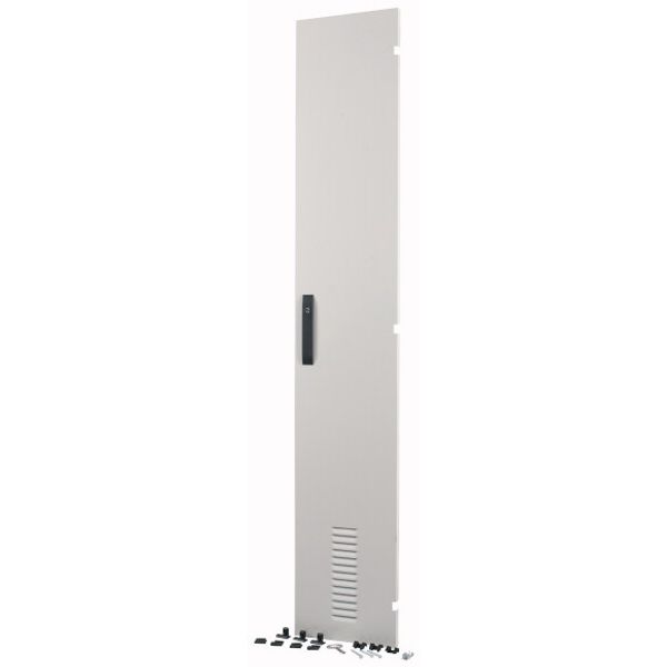 Cable connection area door, ventilated, for HxW = 2000 x 350 mm, IP42, grey image 1
