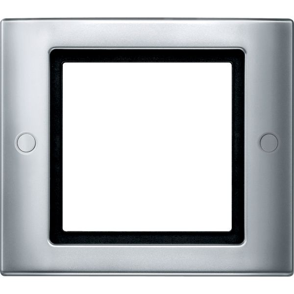 Aquadesign frame with screw connection, 1-gang, aluminium image 1