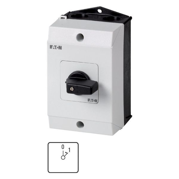 On switches, T0, 20 A, surface mounting, 2 contact unit(s), Contacts: 3, 45 °, momentary, With 0 (Off) position, With spring-return to 0, 0 image 2