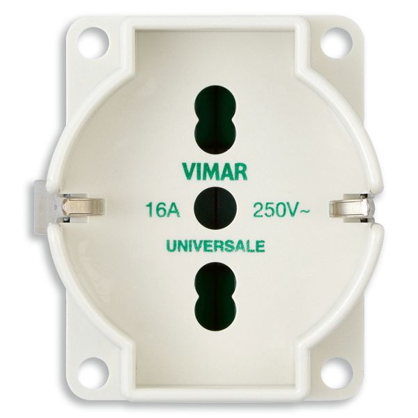 Universal outlet insert ivory image 1