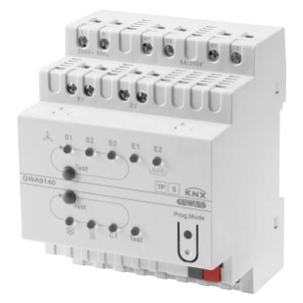 FAN COIL ACTUATOR - KNX - IP20 - 4 MODULES - DIN RAIL MOUNTING image 1