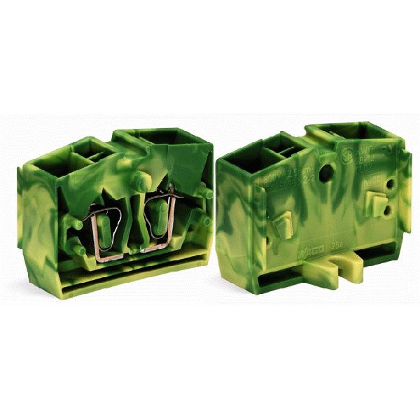 4-conductor end terminal block without push-buttons with fixing flange image 2