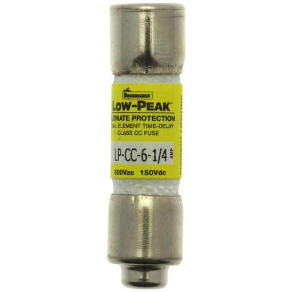 Fuse-link, LV, 6.25 A, AC 600 V, 10 x 38 mm, CC, UL, time-delay, rejection-type image 1