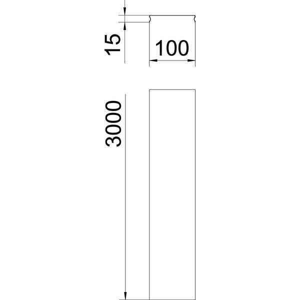 DGRR 100 FS Cover snapable for mesh cable tray 100x3000 image 2