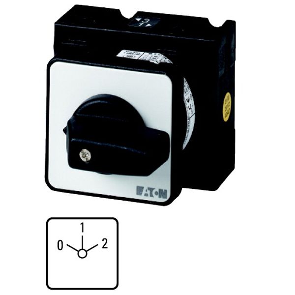 Multi-speed switches, T3, 32 A, centre mounting, 4 contact unit(s), Contacts: 8, 60 °, maintained, With 0 (Off) position, 0-1-2, Design number 8440 image 1