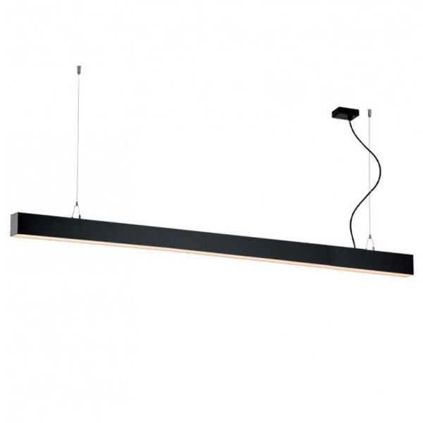 Linear Suspended L2820 4000K Black Dim. Station Ul image 1