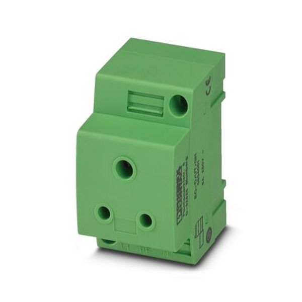Socket outlet for distribution board Phoenix Contact EO-D/UT/GN 250V 6A AC image 1