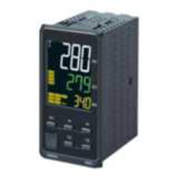 Temp. controller, PRO, 1/8 DIN (96x48 mm), 1x0/4-20 mA curr. OUT, 4 AU image 1