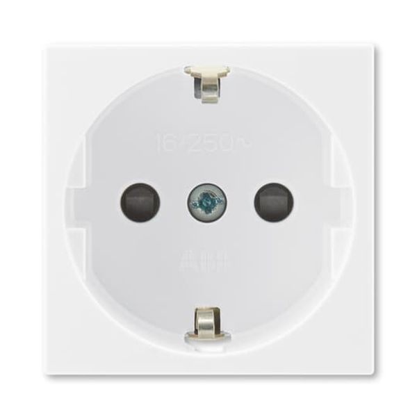 5525N-C03357 B Socket outlet 45×45 with earthing contacts, shuttered image 1