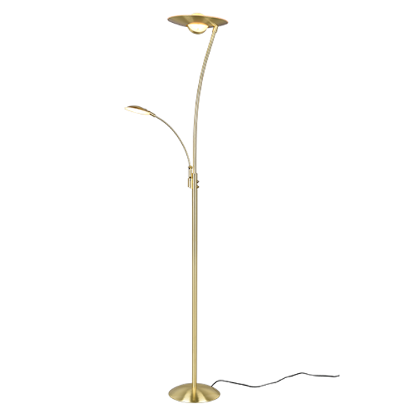 Granby LED floor lamp matt brass image 1