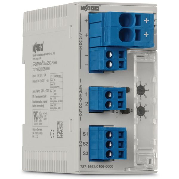Electronic circuit breaker 2-channel 24 VDC input voltage image 4