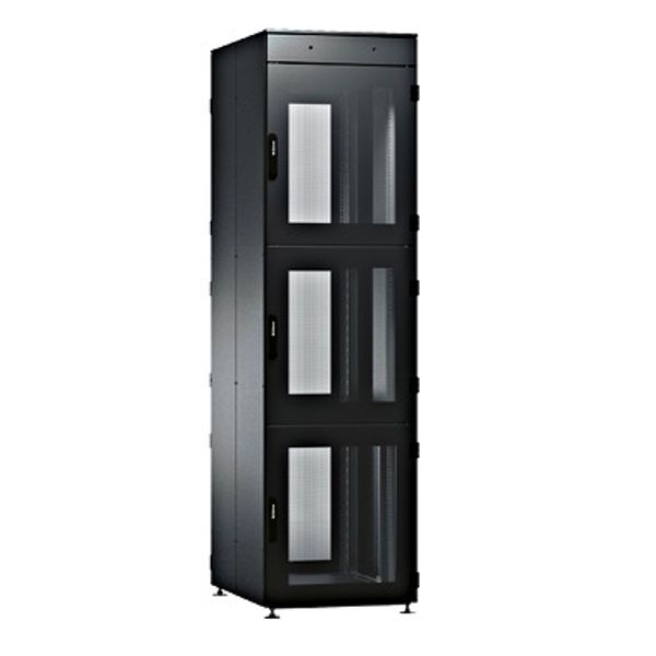 IS-1 Colocation Enclosure 2-parts 80x200x120 RAL9005 black image 1