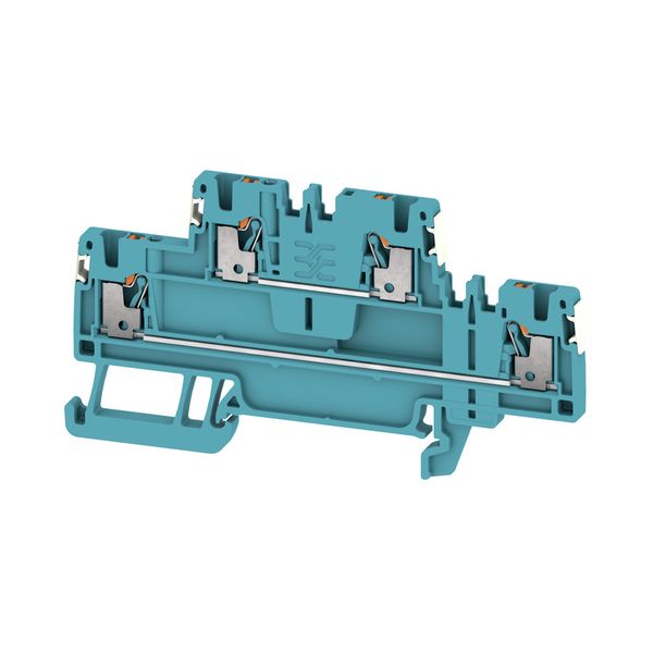 Feed-through terminal block, PUSH IN, 1.5 mm², 500 V image 1