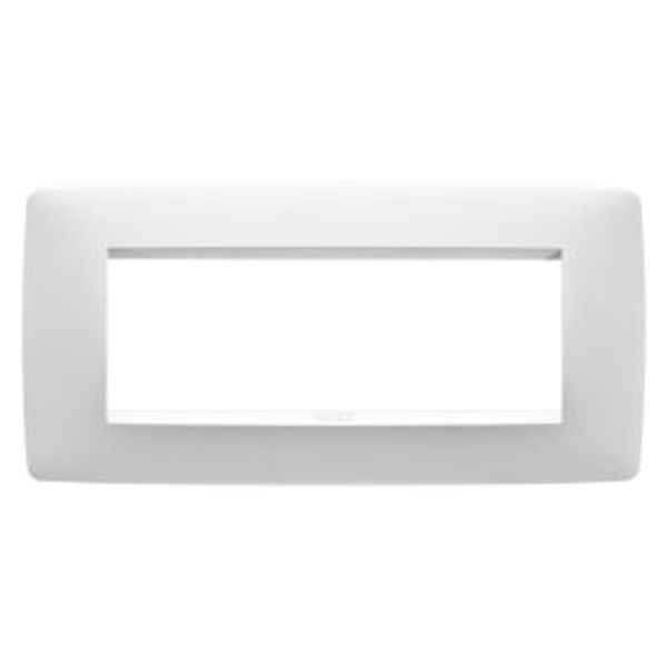 ONE PLATE - IN PAINTED TECHNOPOLYMER - 6 MODULE - SATIN WHITE - CHORUSMART image 1