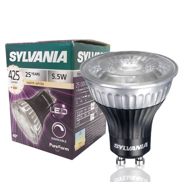 LED Bulb GU10 5W 2700K 40'' 400Lm 027926 Sylvania image 2