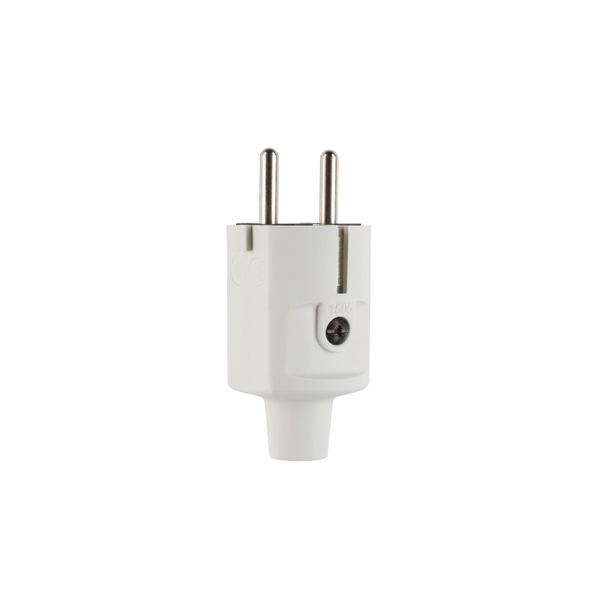 Compact plug, SCHUKO & French/Belgian, TPE, grey, IP20, Typ 1505 image 1