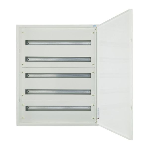 Complete flush-mounted flat distribution board, white, 33 SU per row, 5 rows, type C image 8