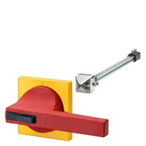 Door operating mechanism 8UC7 handle red, masking frame yellow for circuit breaker 3VL7, image 1