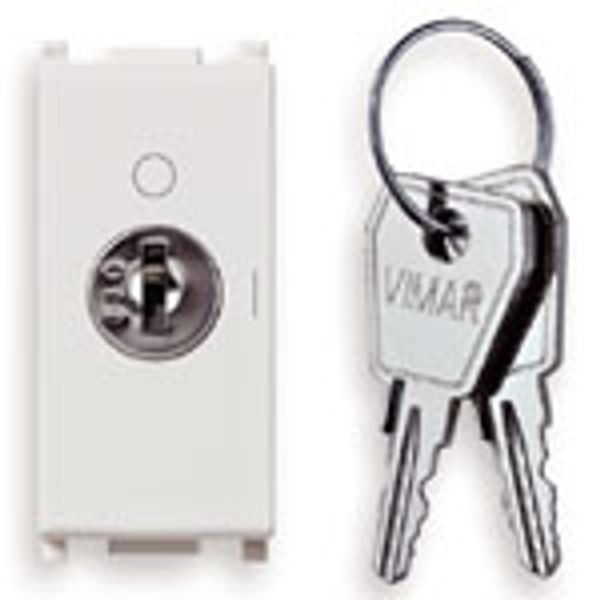 2P NO 16A push button +000-key white image 1