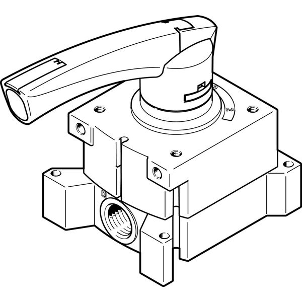 VHER-P-H-B43E-G12 Hand lever valve image 1