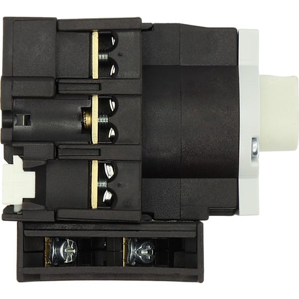 Main switch, P1, 25 A, rear mounting, 3 pole, 1 N/O, 1 N/C, Emergency switching off function, Lockable in the 0 (Off) position, With metal shaft for a image 4