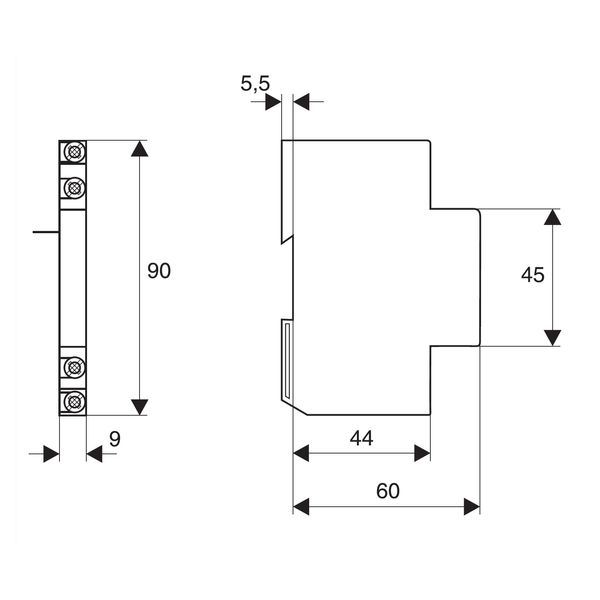 Auxiliary Contact 1NO+1NC TO L, for BR Breakers image 4