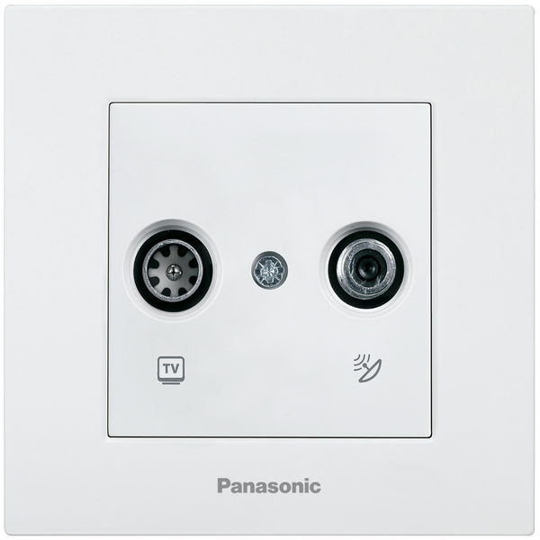 Karre Plus White Sat Socket Terminated (Sat-TV) image 1