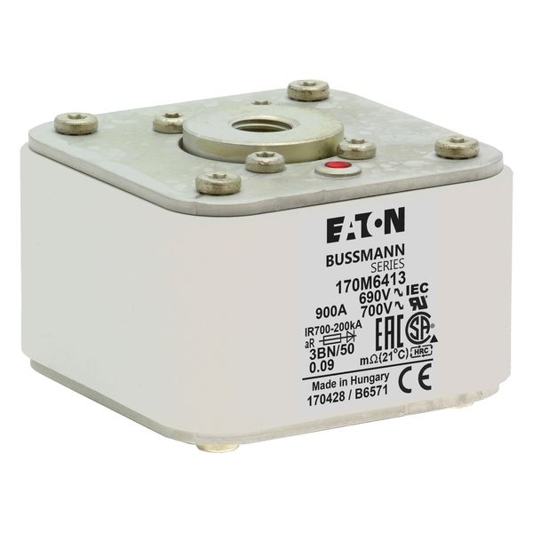 Fuse-link, high speed, 900 A, AC 690 V, size 3, aR, IEC, UL, single indicator image 16