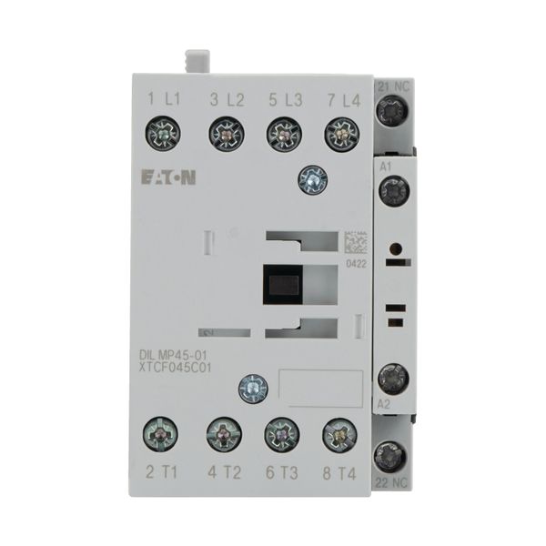 Contactor, 4 pole, 45 A, 1 NC, 24 V DC, DC operation image 11