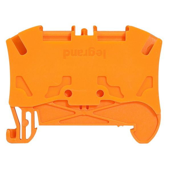 Terminal block Viking 3 - spring - 1 connect - 1 entry/1 outlet -pitch 5 -orange image 1