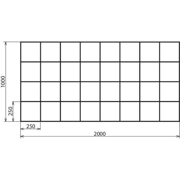 Lattice mat 250 StSt (V4A) Dimension: 2000 x 1000 mm image 2