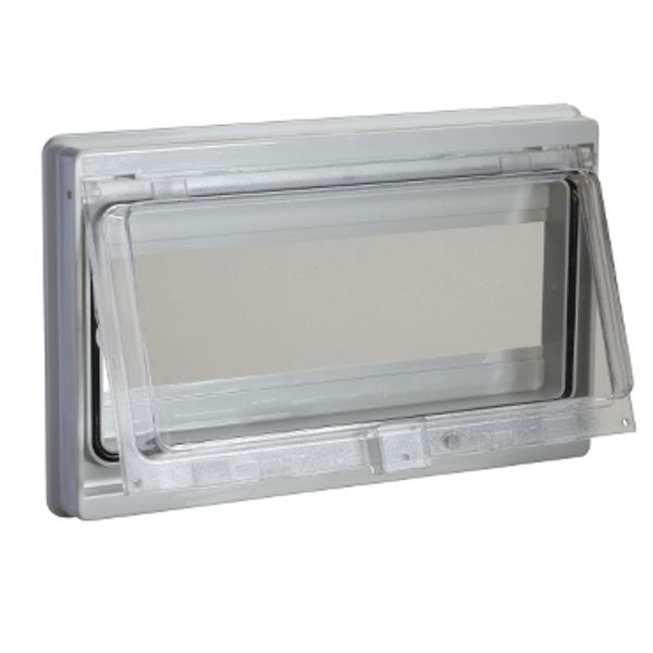 Modular front panel with sealed window. Opening 46 x180mm (10 modules). image 3