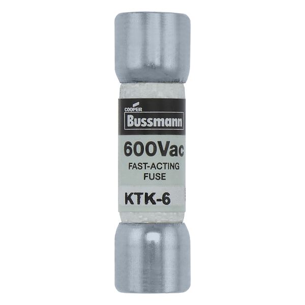 Fuse-link, low voltage, 6 A, AC 600 V, 10 x 38 mm, supplemental, UL, CSA, fast-acting image 10