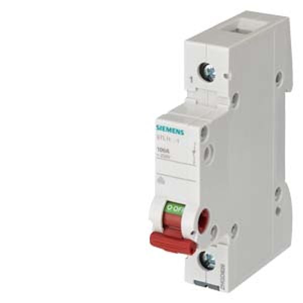 off switch 100A 1-pole, with red handle image 1