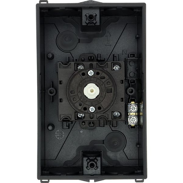 Main switch, T3, 32 A, surface mounting, 2 contact unit(s), 3 pole, Emergency switching off function, With red rotary handle and yellow locking ring image 52