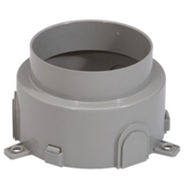 Flush-mounting box - for concrete for floor service outlet box image 1