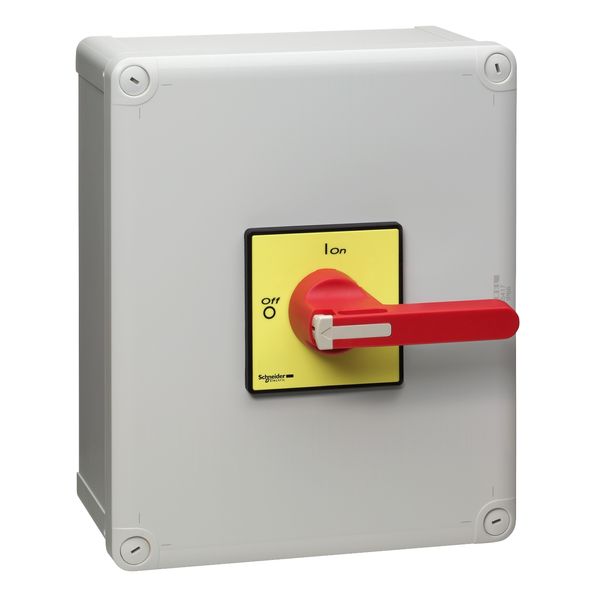 TeSys Vario enclosed, emergency switch disconnector, 140A, IP65, long handle image 3