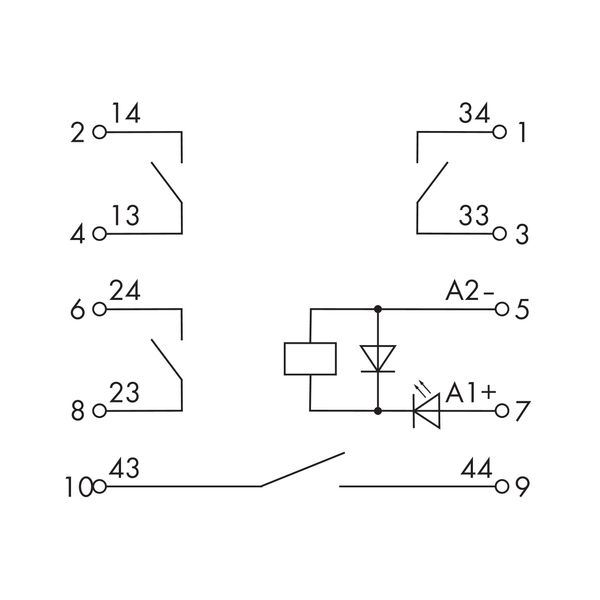 Relay module Nominal input voltage: 24 VDC 4 make contacts image 7