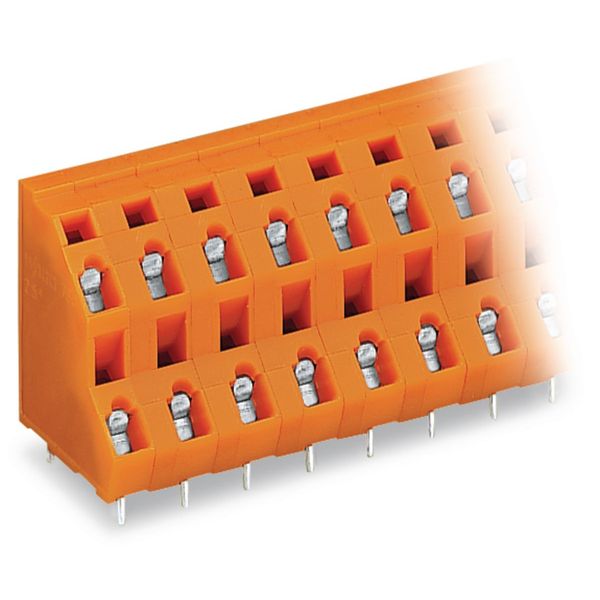 Double-deck PCB terminal block 2.5 mm² Pin spacing 7.62 mm orange image 1