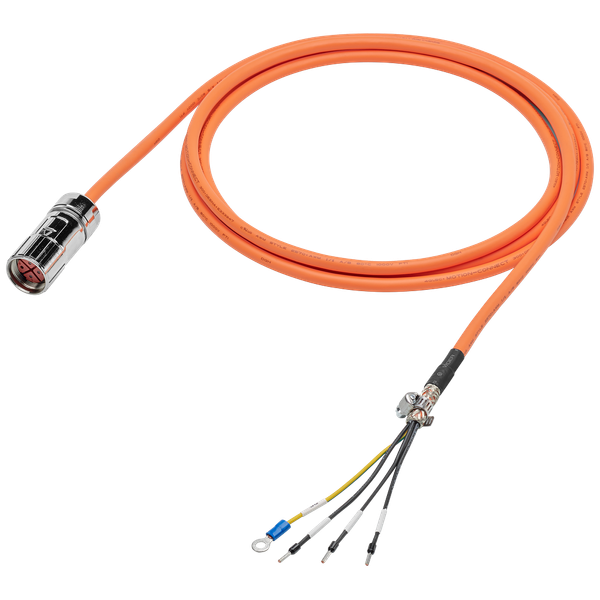 Power cable pre-assembled 4x 1.5, for motor S-1FL6 HI 400 V with V70/V90 frame size AA and MOTION-CONNECT 300 No UL for connector image 1