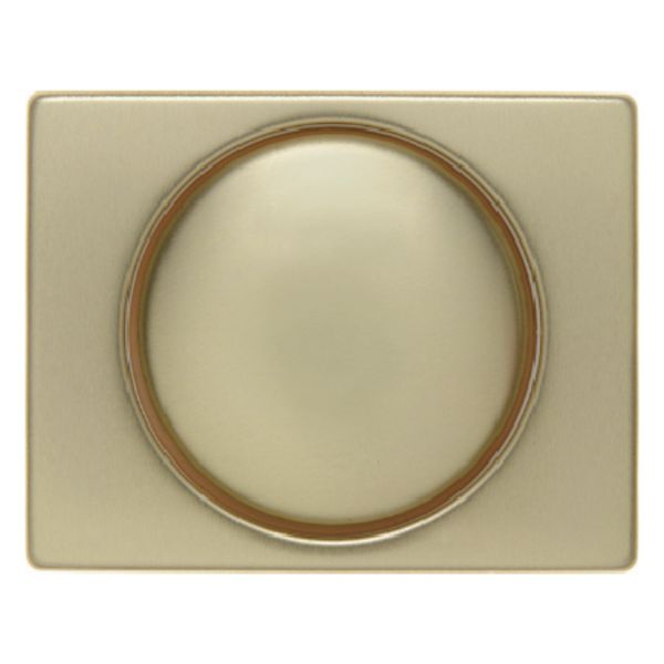 Centrd. met knop voor draai- dimmer/potmeter, berker Arsys, alu (goud) image 1