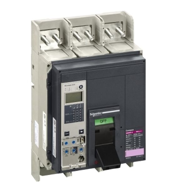 circuit breaker ComPact NS800H, 70 kA at 415 VAC, Micrologic 5.0 A trip unit, 800 A, fixed,3 poles 3d image 2
